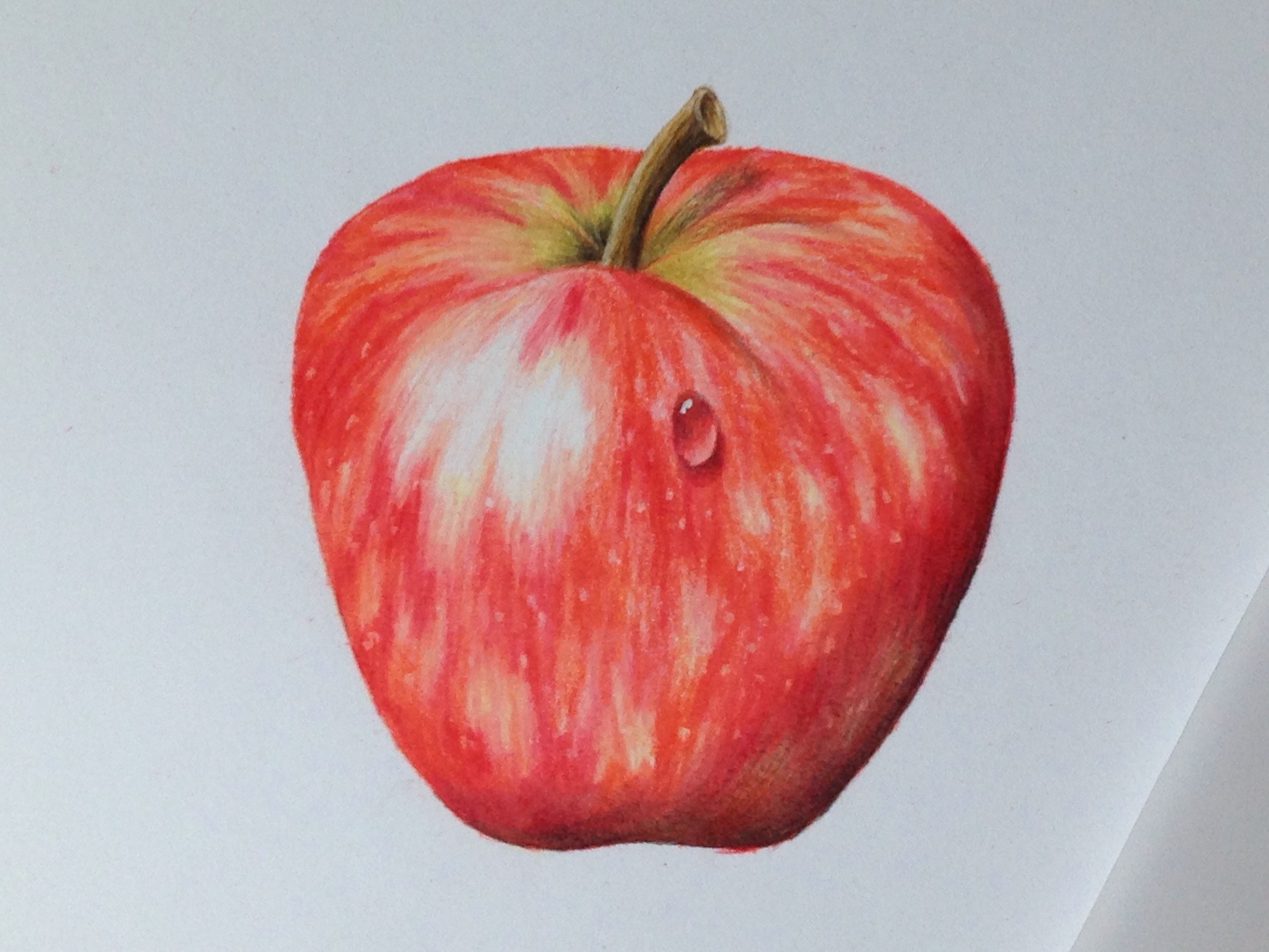 Realistic Apple Drawing Colored Pencil | Still life Drawing For Beginners |  Lesson 4 | Step By Step - YouTube