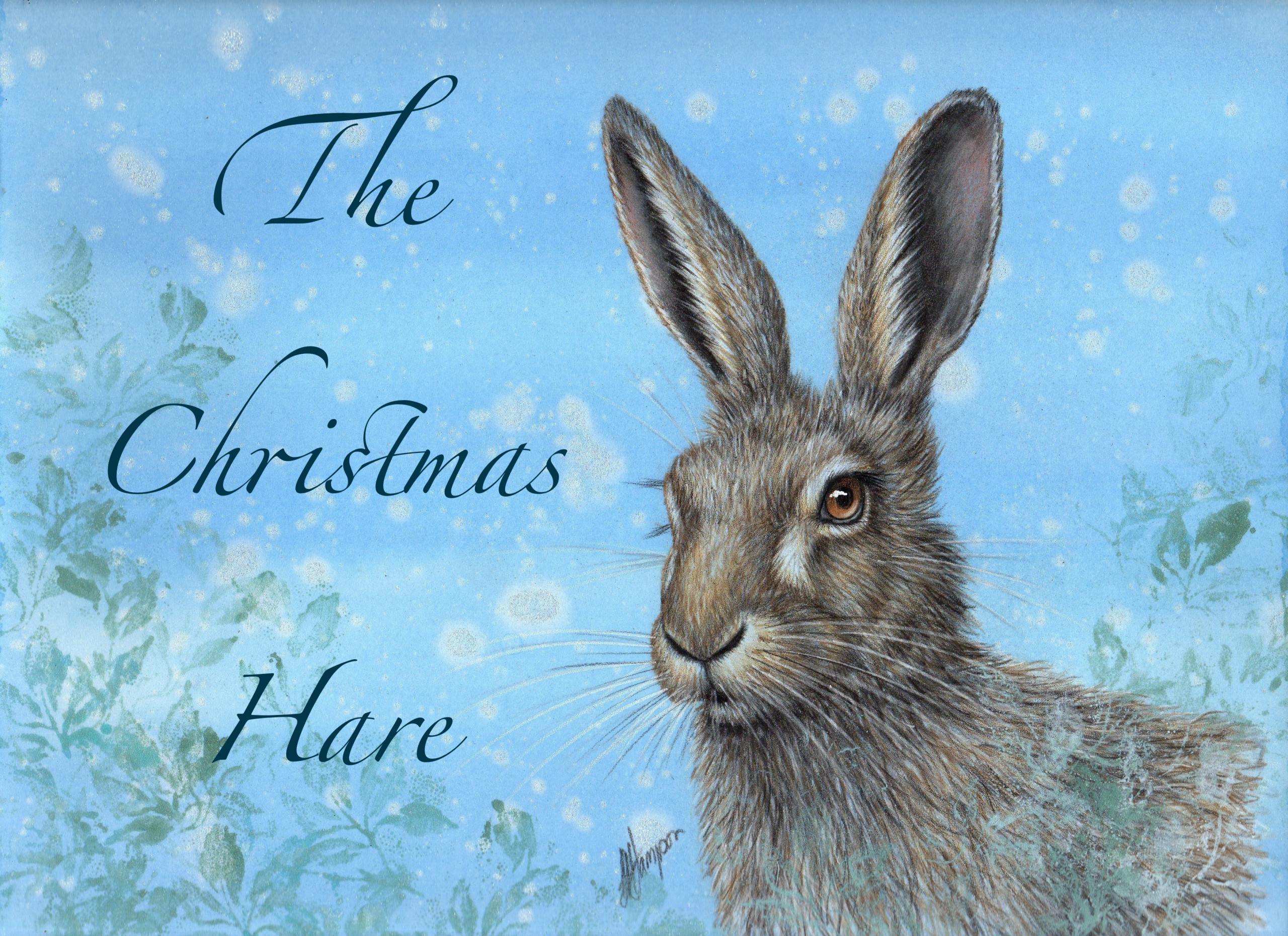 SEND-A-COURSE-CARD' THE CHRISTMAS HARE - COLOURED PENCIL DRAWING :: ONLINE  COURSE
